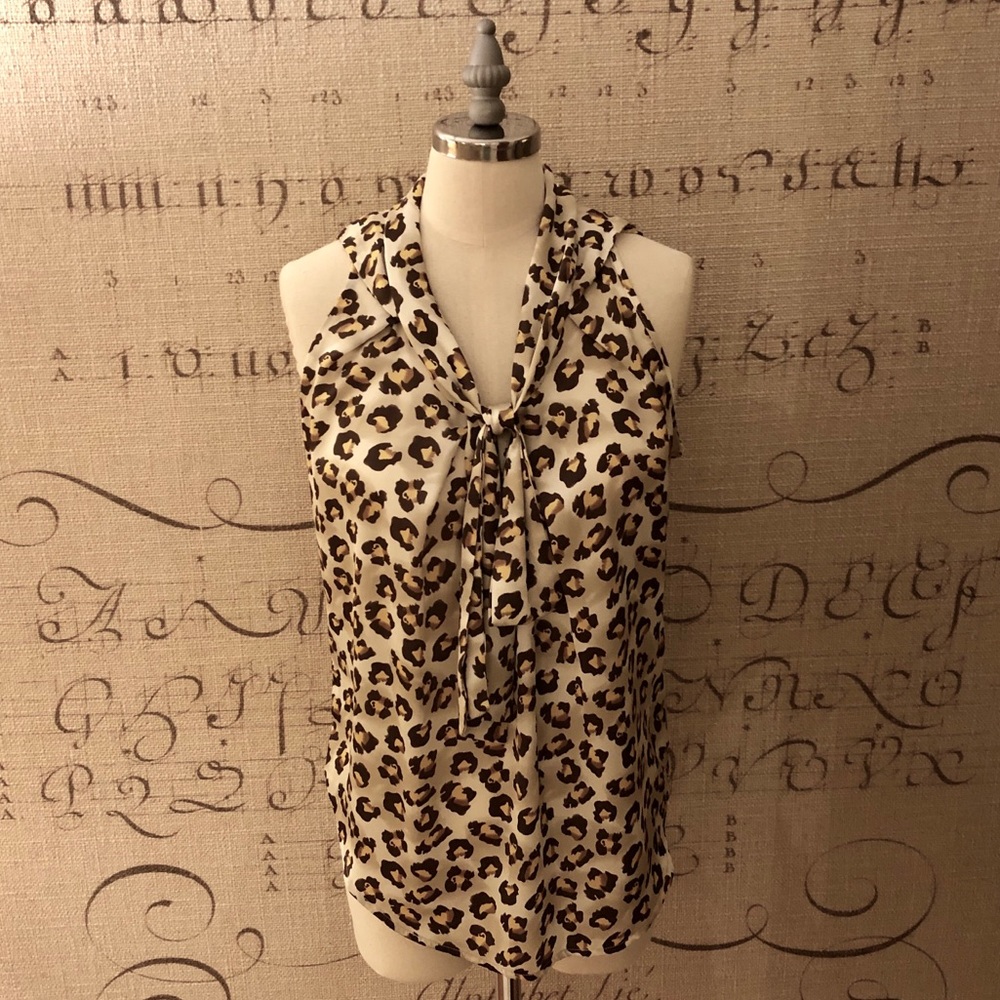 NWT Adiva Chetah Top Sz S